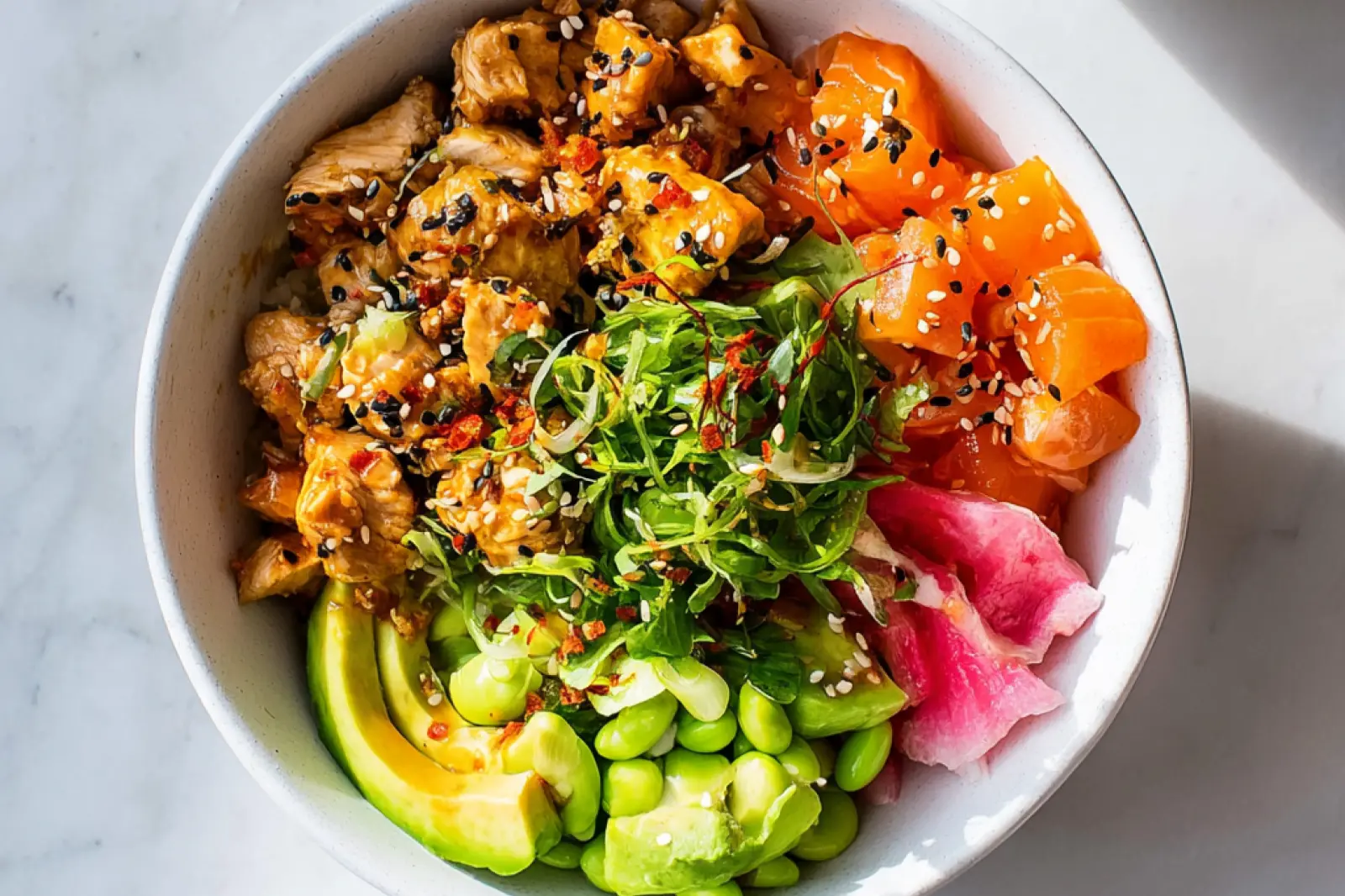 High Protein Chicken Poke Bowl Meal Prep Your New Satisfying Real Week