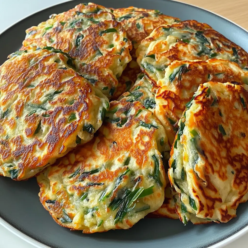Korean Garlic Chive Pancakes Comforting Crispy Recipe Now 3 Korean garlic chive pancakes served golden and crispy, ready to eat as an easy homemade dinner