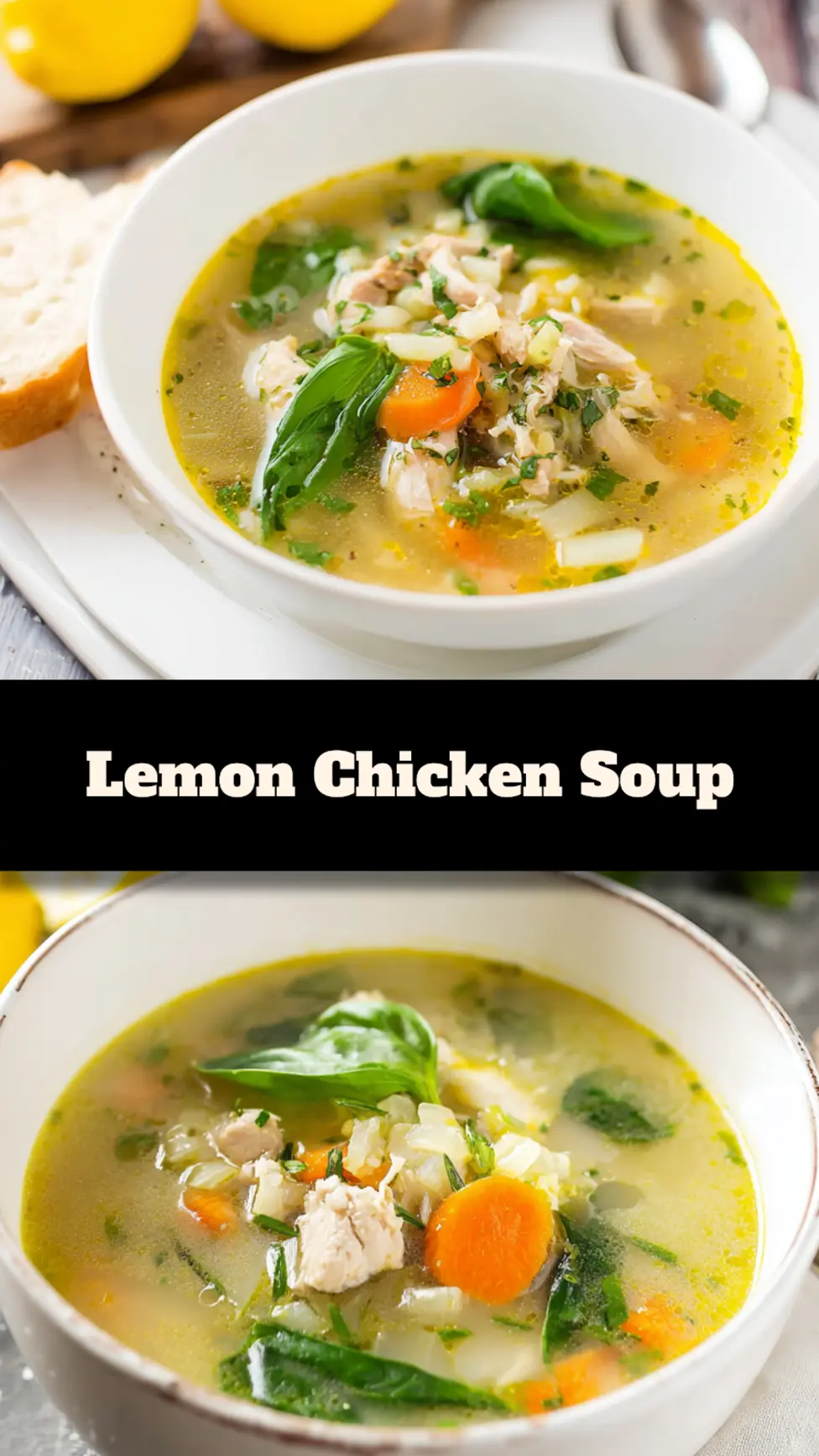 Bright and cozy Copycat Panera Lemon Chicken Soup, perfect for easy weeknight dinners