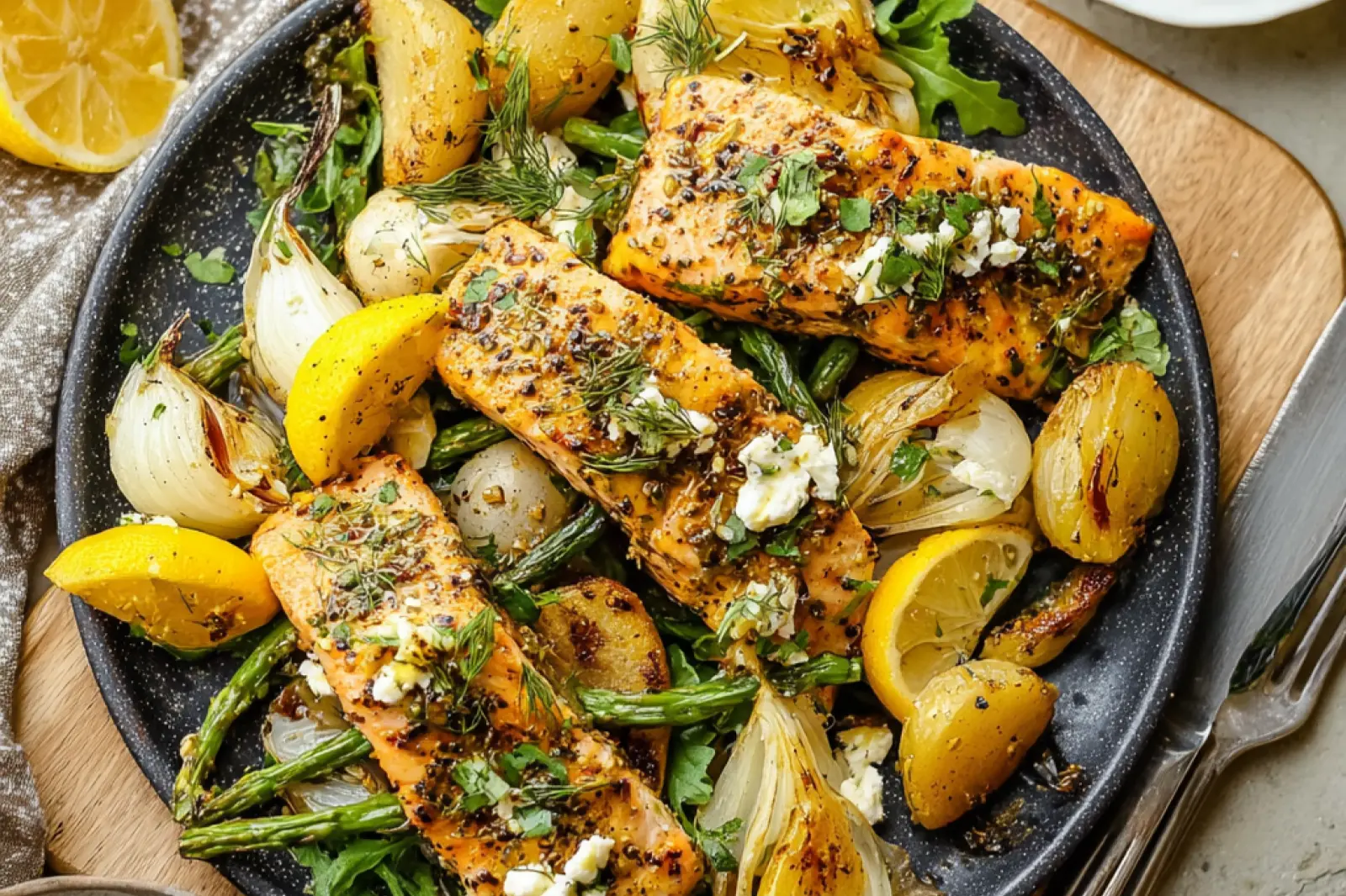 Anti Inflammatory Lemon Garlic Salmon Sheet Pan Vibrant Easy