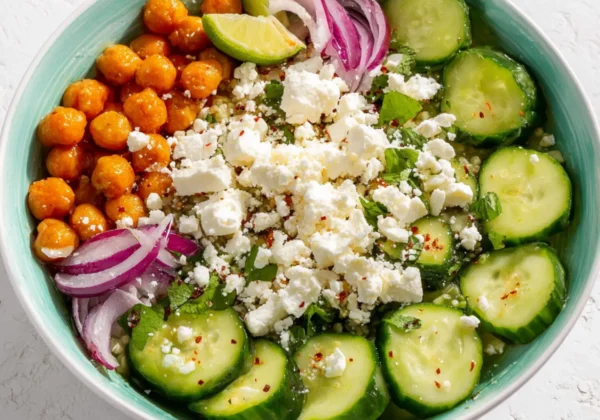 Mediterranean Meal Prep Bowl Cucumber Feta Vibrant Fresh Way to Love Your Lunch