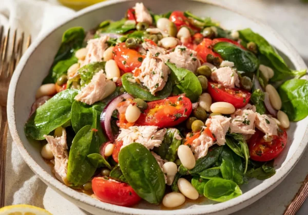 Mediterranean Tuna White Bean Salad Is the Fresh Satisfying Lunch You Need Now