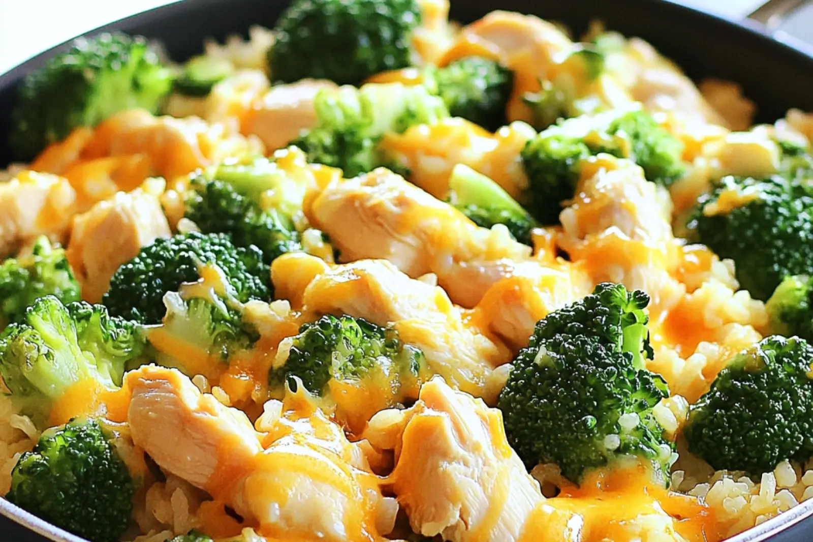 One Pan Chicken Rice Broccoli Comforting Simple Family Meal