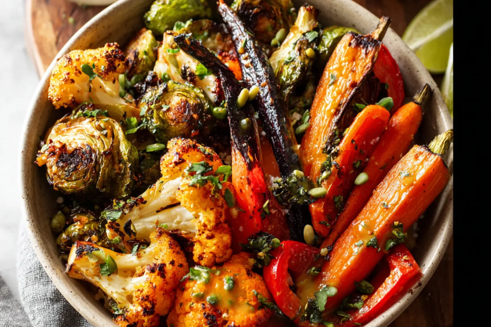 Anti-Inflammatory Roasted Vegetable Harvest Bowl Warm and Satisfying Real Goodness