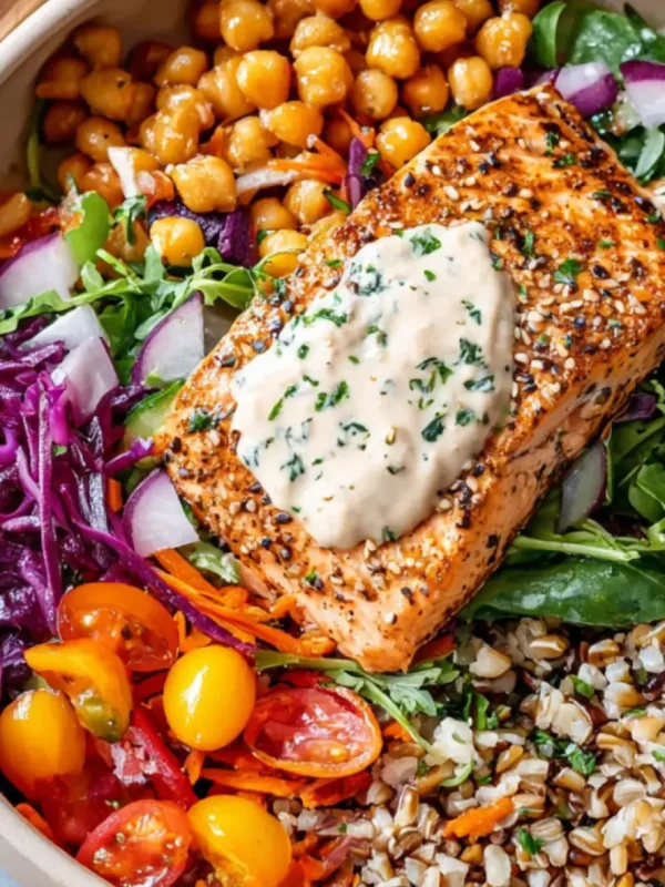 Weight Loss Salmon Farro Bowl Tahini Warm Satisfying Recipe Your New Real Favorite