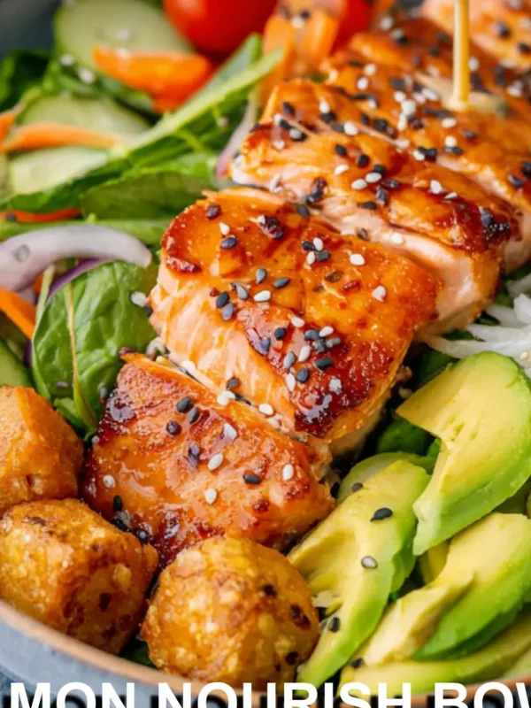 Salmon Nourish Bowl Anti Inflammatory Dressing Vibrant and Satisfying Real Good Recipe