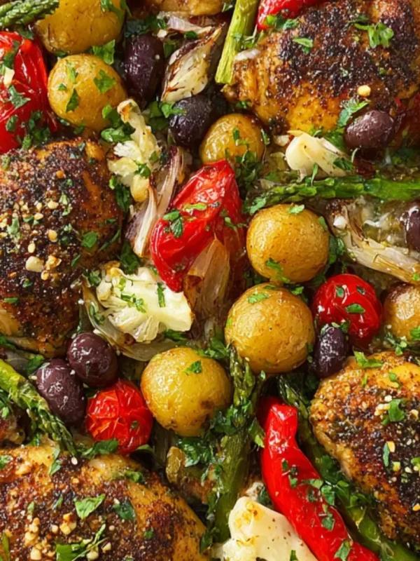 Mediterranean Sheet Pan Chicken Vegetables Warm and Satisfying Real Weeknight Favorite