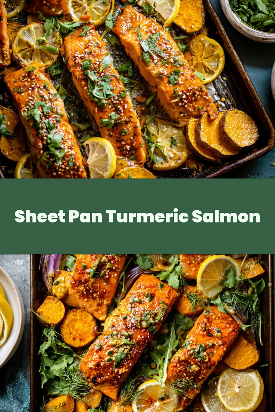 Sheet Pan Turmeric Salmon Sweet Potatoes Made Vibrant and Easy 4 Sheet Pan Turmeric Salmon Sweet Potatoes recipe with golden sweet potatoes and spiced salmon, perfect for weeknight dinner