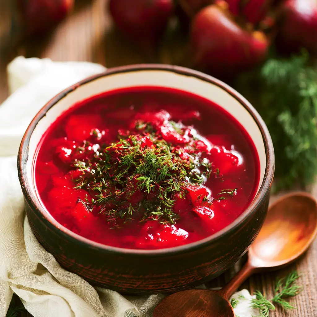 Immune Boosting Beet Bone Broth Soup Warm Satisfying Real Nourishment Your Body Needs 1 Beet Bone Broth Soup recipe, served and ready to eat, easy homemade dish