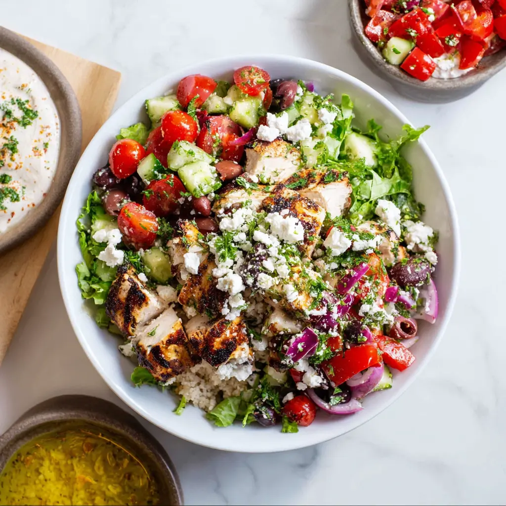 Copycat Cava Bowl Mediterranean recipe, served and ready to eat, easy homemade dish