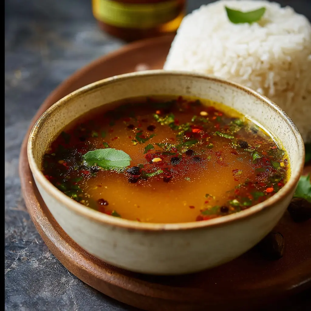 Indian Rasam Pepper Immune Soup Warm Comforting Recipe Your Heart Will Love 1 Indian Rasam Pepper Immune Soup recipe, served and ready to eat, easy homemade dish