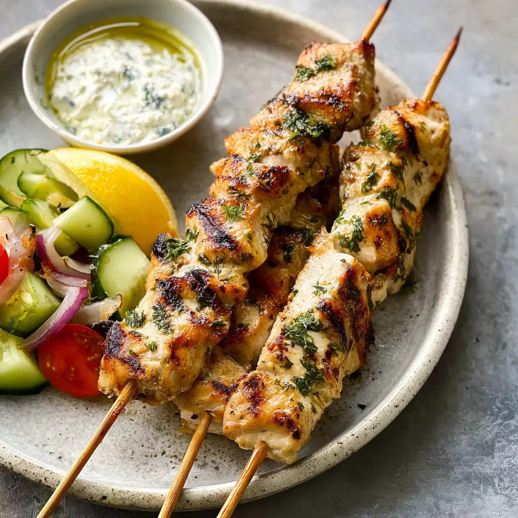 Mediterranean Chicken Kabobs Lemon Herb Vibrant Fresh Flavors You Will Love 1 Mediterranean Chicken Kabobs Lemon Herb recipe, served and ready to eat, easy homemade dish