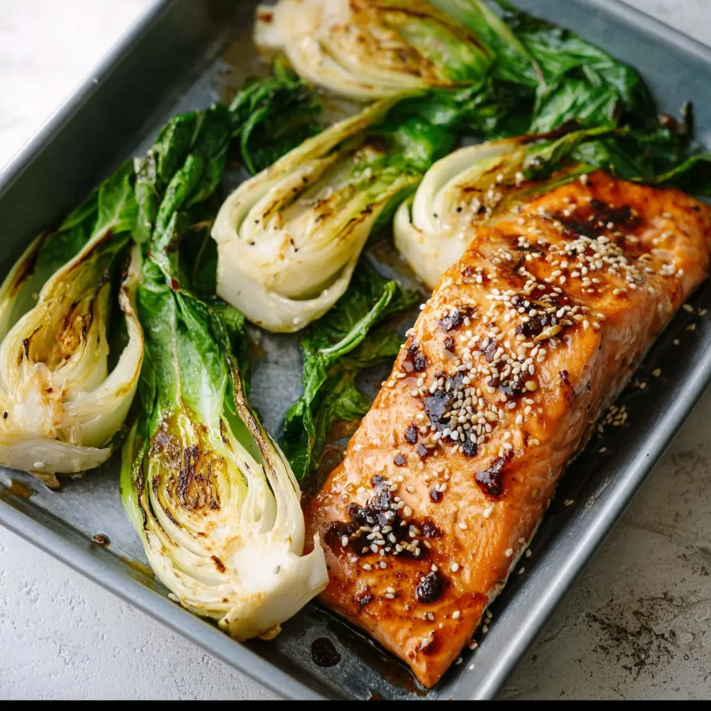 Miso Salmon Bok Choy Bowl Warm Satisfying Recipe Your New Favorite 1 MISO SALMON BOK CHOY BOWL recipe, served and ready to eat, easy homemade dish