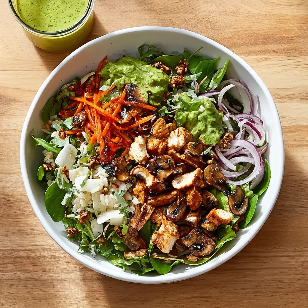 Sweetgreen Shroomami Bowl recipe, served and ready to eat, easy homemade dish