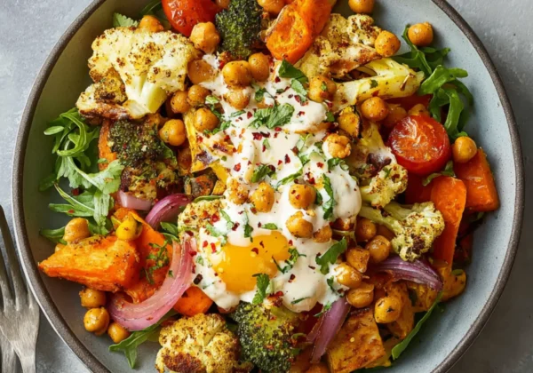 Anti Inflammatory Roasted Veggie Glow Bowl Vibrant and Fresh Way to Love Real Nourishment