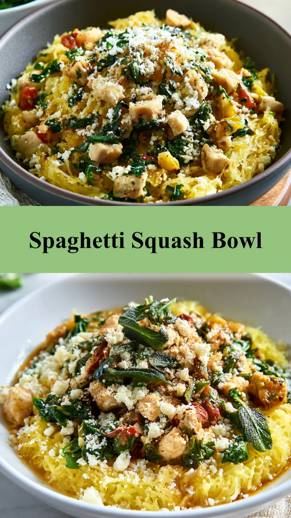 Anti-Inflammatory Spaghetti Squash Bowl Warm Satisfying Real Nourishment Your Way 3 Anti-Inflammatory Spaghetti Squash Bowl recipe, served and ready to eat, easy homemade dish