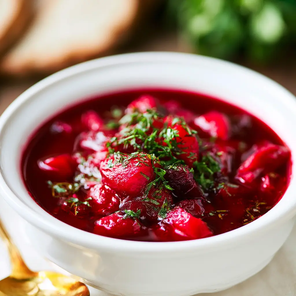 Immune Boosting Beet Bone Broth Soup Warm Satisfying Real Nourishment Your Body Needs 2 Beet Bone Broth Soup recipe, served and ready to eat, easy homemade dish