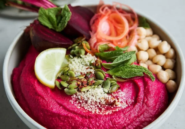 Anti-Inflammatory Beet Hummus Power Bowl Vibrant and Fresh Way to Love Real Nourishment