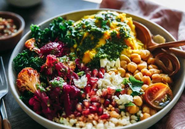 Beet Pesto Grain Bowl Anti-Inflammatory Vibrant and Satisfying Real Nourishment