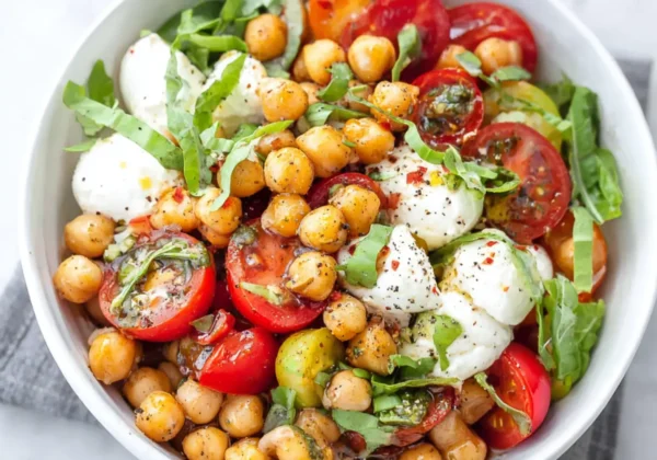 Caprese Chickpea Protein Bowl Vibrant Fresh Way to Make Real Dinner
