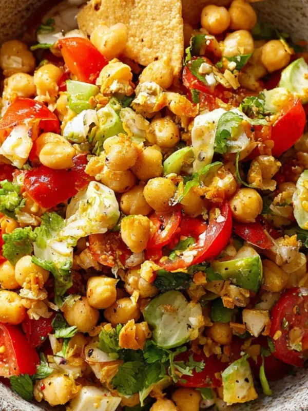 Chickpea Chopped Salad Pita Chips Vibrant Fresh Way to Make Your Lunch Better