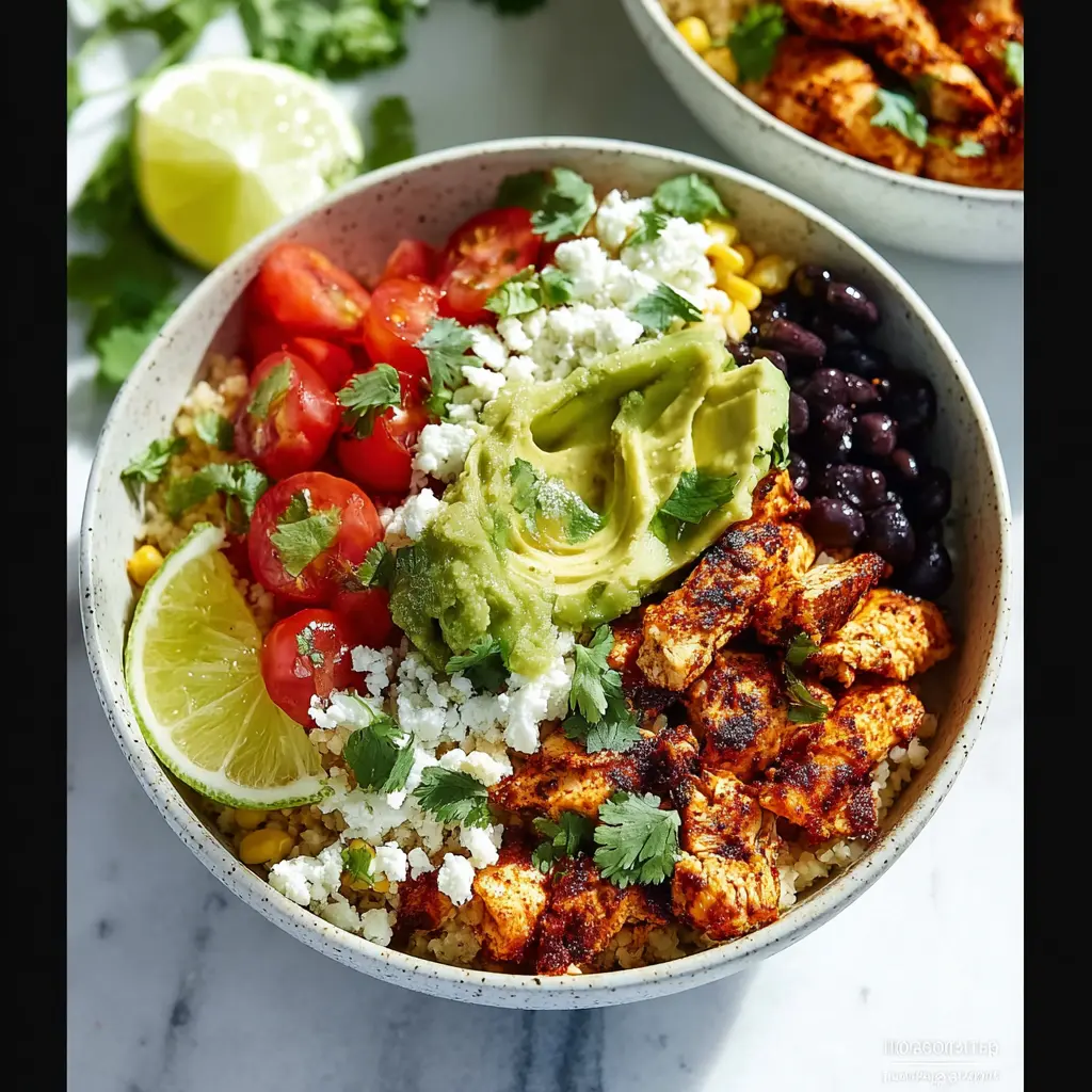 Copycat Chipotle Cauliflower Rice Bowl Satisfying Real Way Better Now 2 Chipotle Cauliflower Rice Bowl served and ready to eat, easy homemade dish