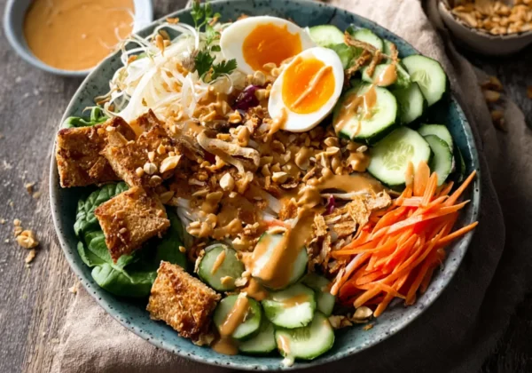 Gado Gado Tempeh Peanut Bowl Vibrant New Way to Make a Real Satisfying Dinner