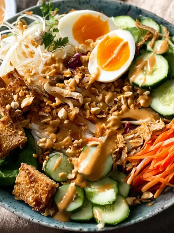 Gado Gado Tempeh Peanut Bowl Vibrant New Way to Make a Real Satisfying Dinner