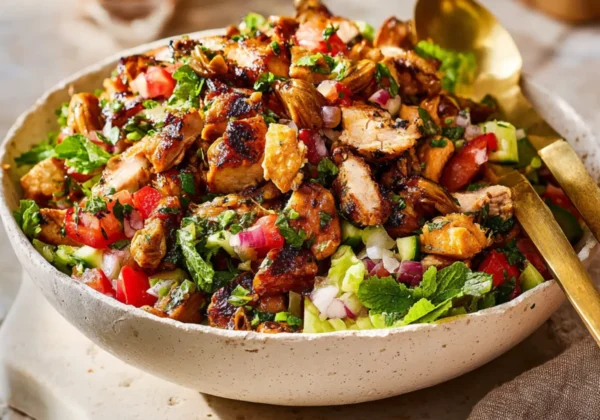 Lebanese Fattoush Salad Grilled Chicken Vibrant Fresh Way Your New Favorite Bowl