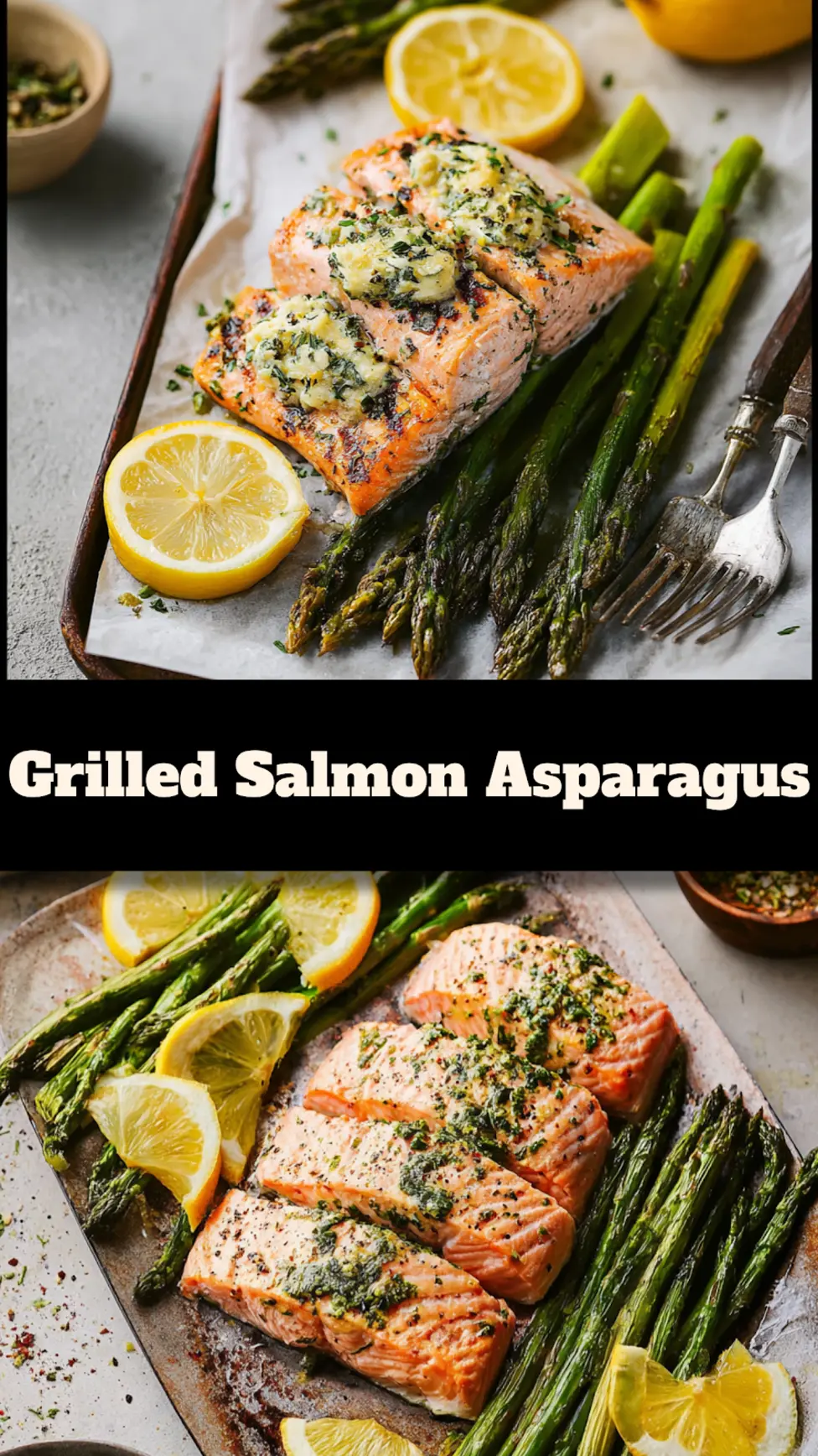 Lemon Herb Grilled Salmon Asparagus Vibrant Fresh Way to Make Your Best Dinner 3 Lemon Herb Grilled Salmon Asparagus recipe, served and ready to eat, easy homemade dish_pin