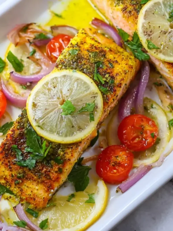 Lemon Turmeric Salmon Sheet Pan Warm Satisfying Dinner You Will Love