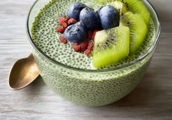 Anti Inflammatory Matcha Chia Pudding Vibrant and Perfect for Your New Healthy Life