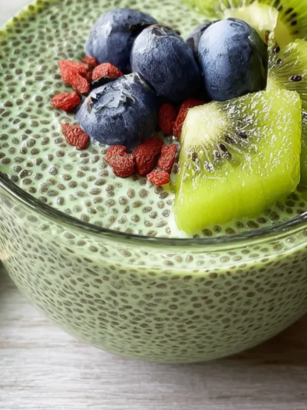 Anti Inflammatory Matcha Chia Pudding Vibrant and Perfect for Your New Healthy Life