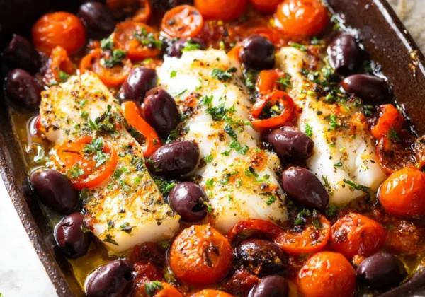 Mediterranean Baked Cod Olives Tomato Vibrant Fresh Dinner You Need to Make Now
