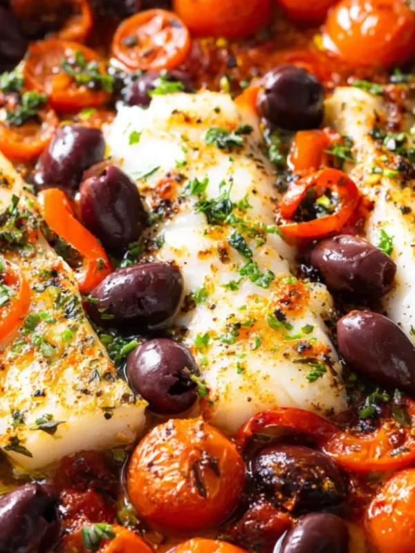 Mediterranean Baked Cod Olives Tomato Vibrant Fresh Dinner You Need to Make Now