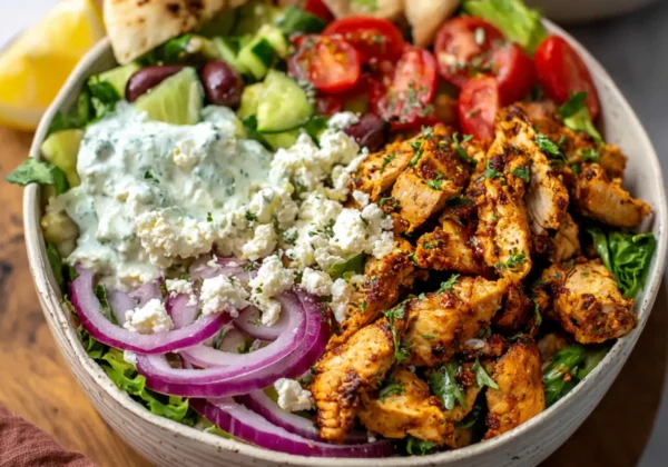 Mediterranean Chicken Gyro Bowl Vibrant New Way to Make Your Best Dinner