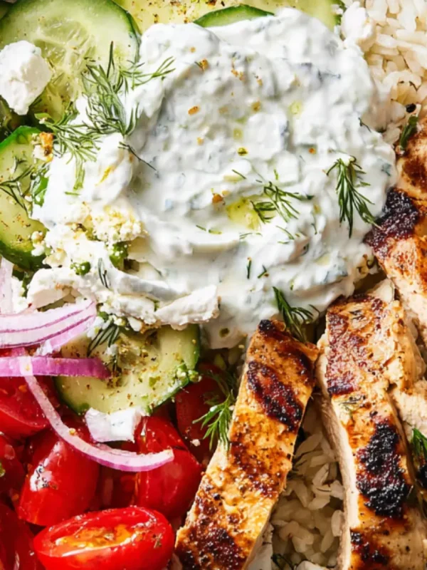 Mediterranean Chicken Tzatziki Bowl Vibrant Fresh Way to Make Dinner Real