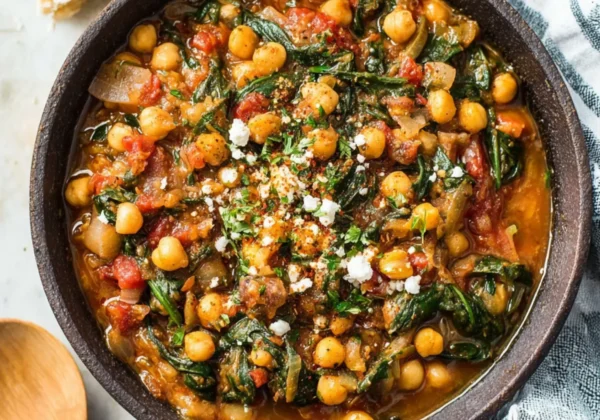 Mediterranean Chickpea Spinach Stew Meal Prep Cozy Real Satisfying Bowls You Need Now