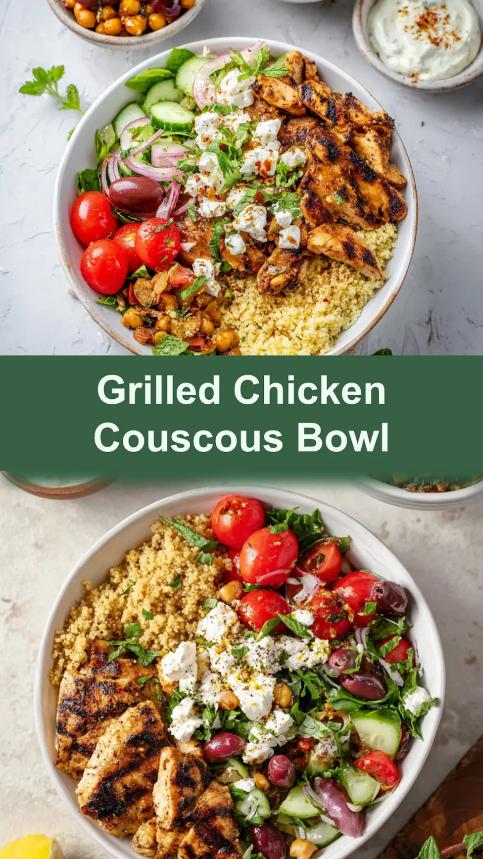 Mediterranean Couscous Grilled Chicken Bowl Vibrant New Way to Make Your Best Dinner 3 Mediterranean Couscous Grilled Chicken Bowl served and ready to eat