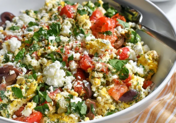 Mediterranean Egg White Scramble Vibrant Fresh Way to Make Your Best Morning Real
