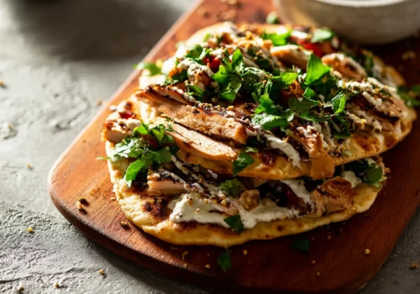 Mediterranean Hummus Chicken Flatbread Vibrant New Way to Make a Perfect Fresh Dinner