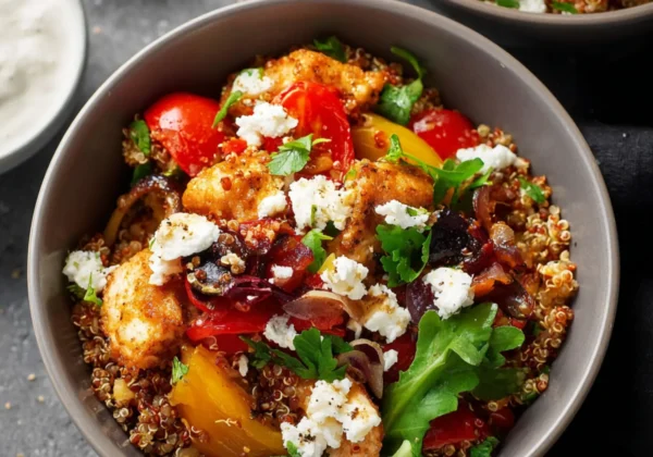 Mediterranean Meal Prep Quinoa Bowl Vibrant and Perfect for Real Busy Life