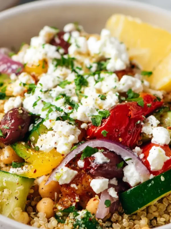 Mediterranean Quinoa Nourish Bowl Vibrant Fresh Way Your Heart Will Love