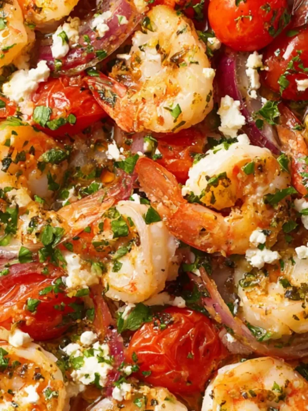 Mediterranean Shrimp Garlic Tomato Feta Makes the Most Satisfying Easy New Dinner