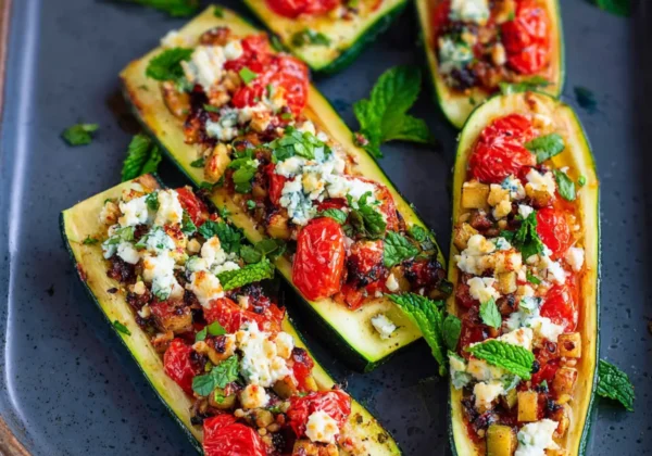 Mediterranean Stuffed Zucchini Boats Vibrant and Fresh Dinner You Need Now