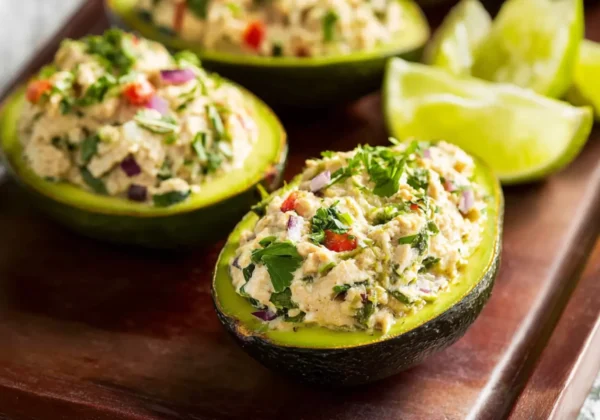Mediterranean Tuna Stuffed Avocado Vibrant Fresh Way Your New Favorite Lunch
