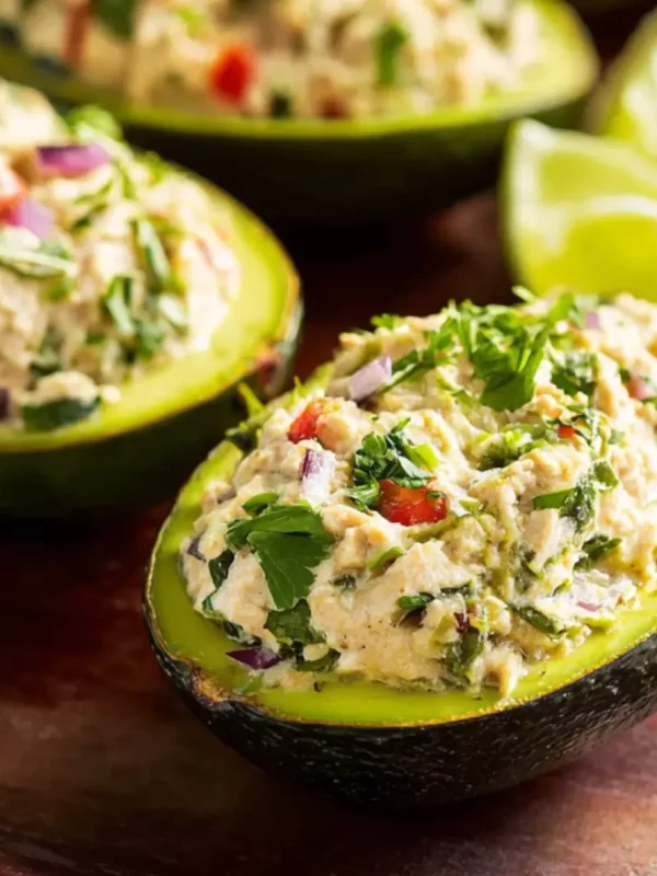 Mediterranean Tuna Stuffed Avocado Vibrant Fresh Way Your New Favorite Lunch