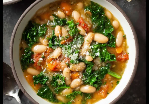 Mediterranean White Bean Kale Soup Warm Cozy Recipe Your Family Will Love