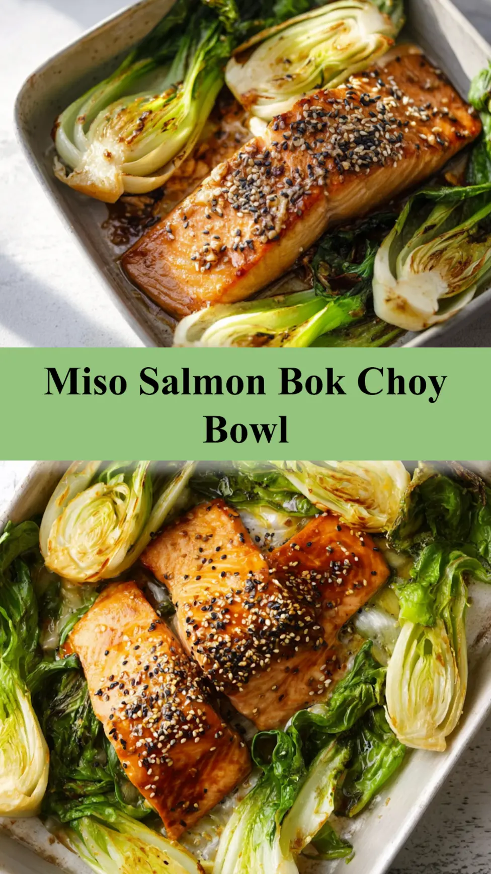 Miso Salmon Bok Choy Bowl Warm Satisfying Recipe Your New Favorite 3 Miso salmon bok choy bowl recipe pin easy sheet pan dinner with red miso glaze