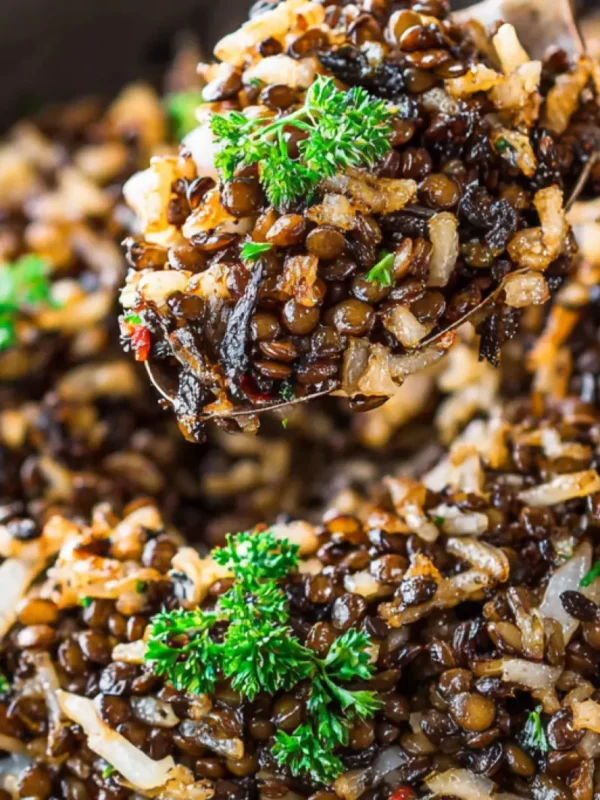 Mujaddara Lentil Onion Pilaf Warm Satisfying Recipe Your Family Will Love